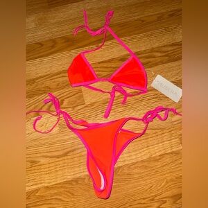 Muse Bright Pink and Orange Bikini